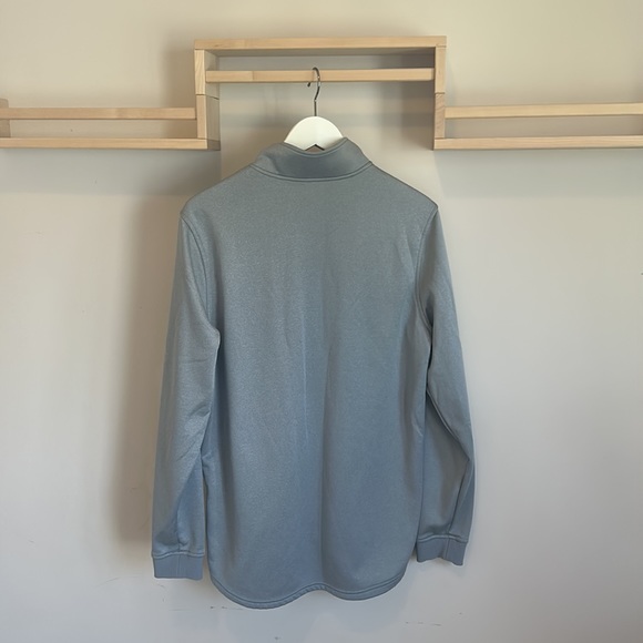 Under Armour Coldgear Quarter Zip Long Sleeve Pull Over Large - Picture 2 of 4